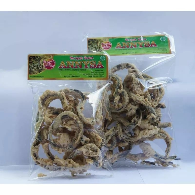 

keripik belut gurih 100 gram