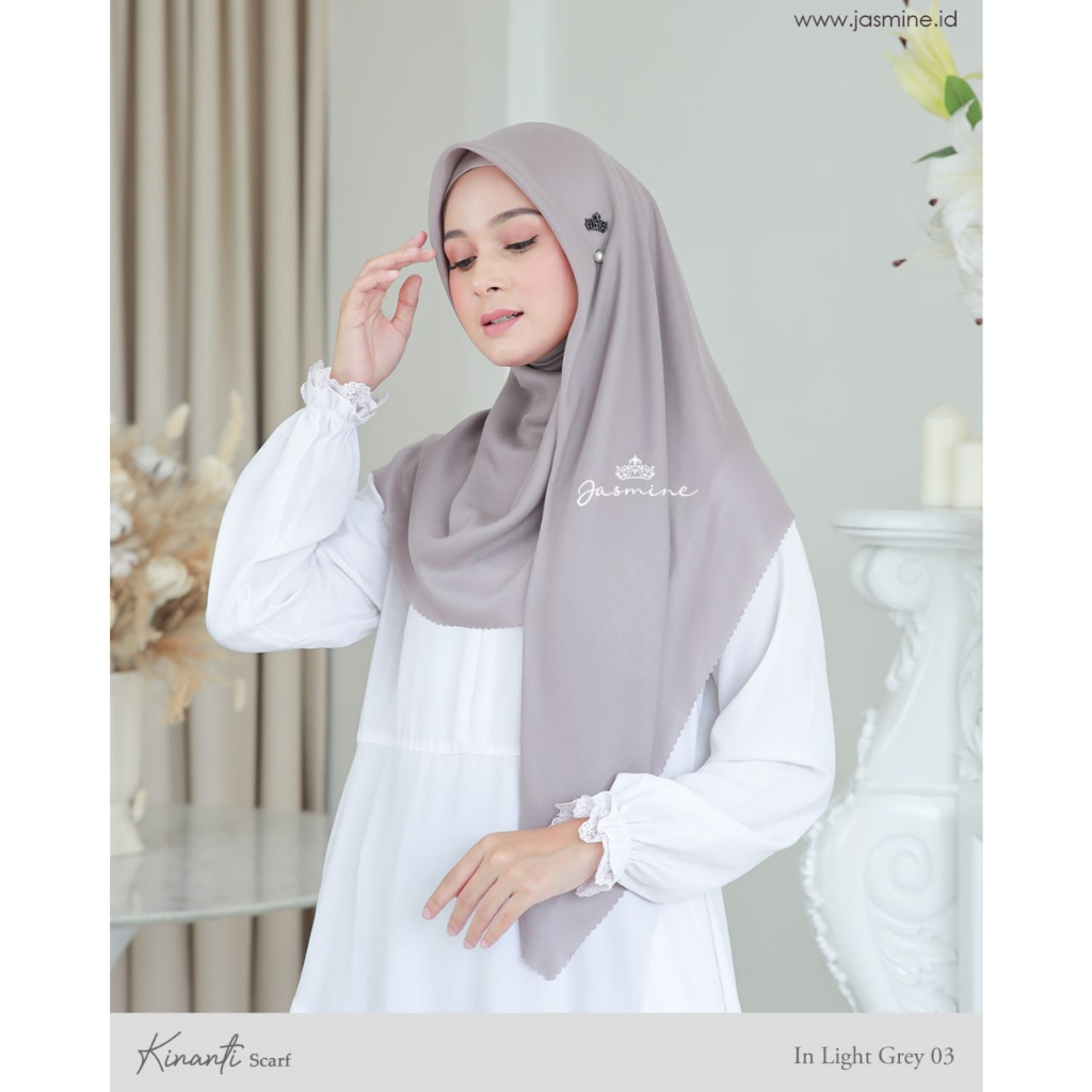 KINANTI SCARF VOAL JILBAB POLOS - JASMINE