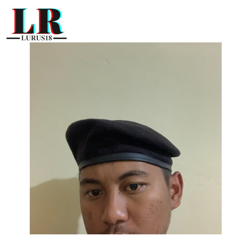 TOPI BARET BONI Pramuka Putra dan Putri Beludru Laken warna Coklat Siaga Penggalang Penegak Pembina 