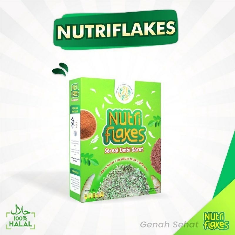 

NUTRIFLAKES Sereal Umbi Garut - Mengatasi Asam Lambung Maag kronis Dan Gerd!! Asli Original.