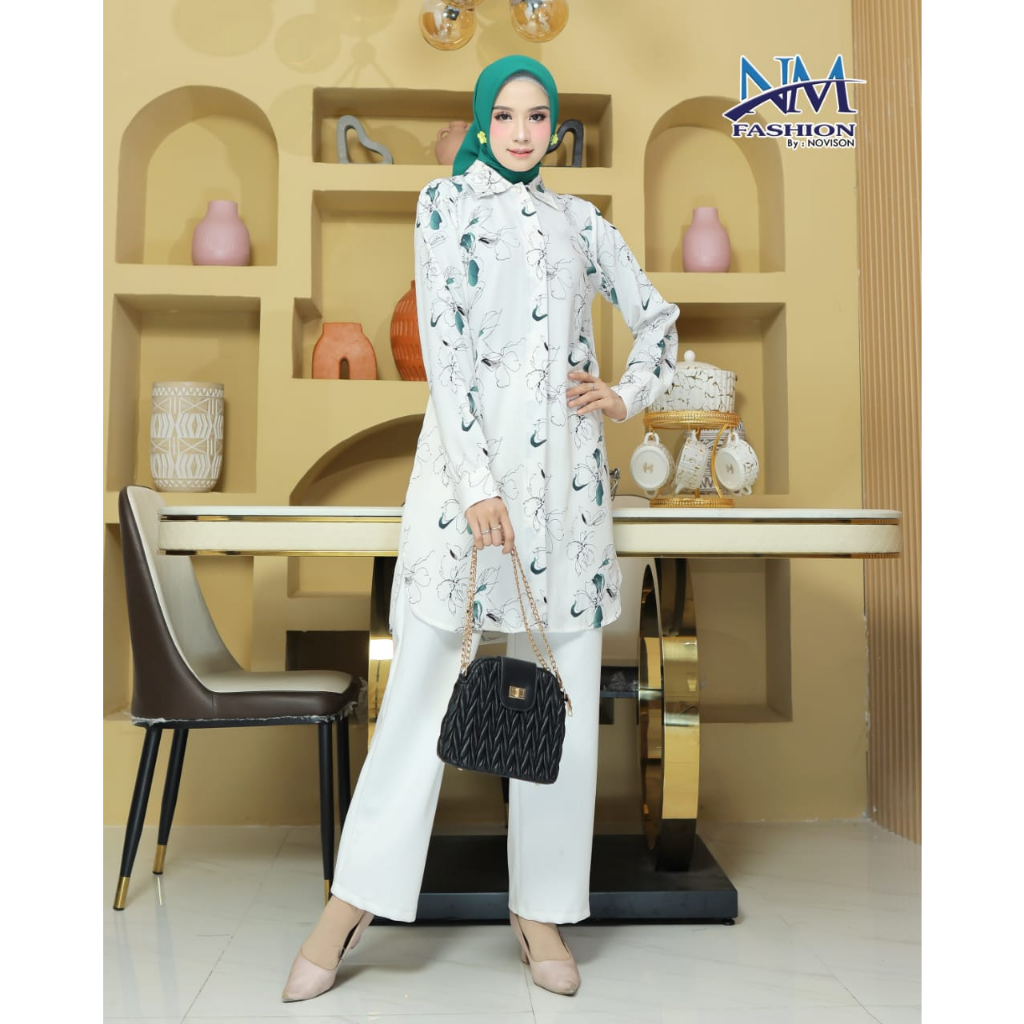 Baju Tunik Wanita Terbaru / Tunik Motif Bunga