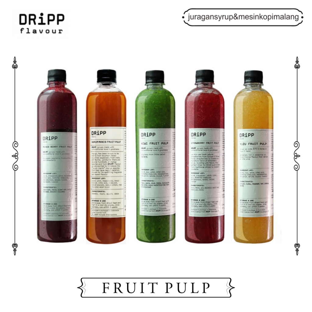 

Dripp Fruit Pulp (All Var.) 760ml | Jual DRiPP di Malang