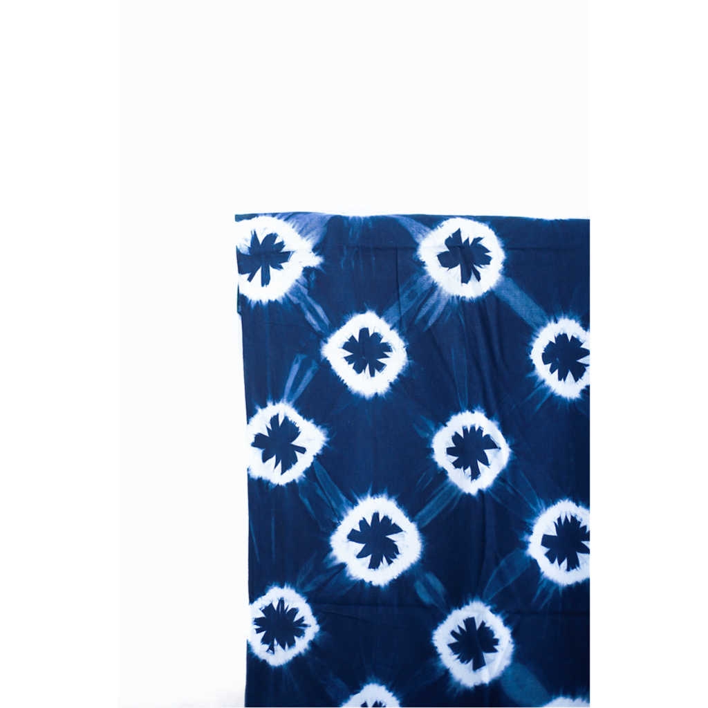 Tinctori - Kain Lembaran Shibori Kanoko Biru Indigo