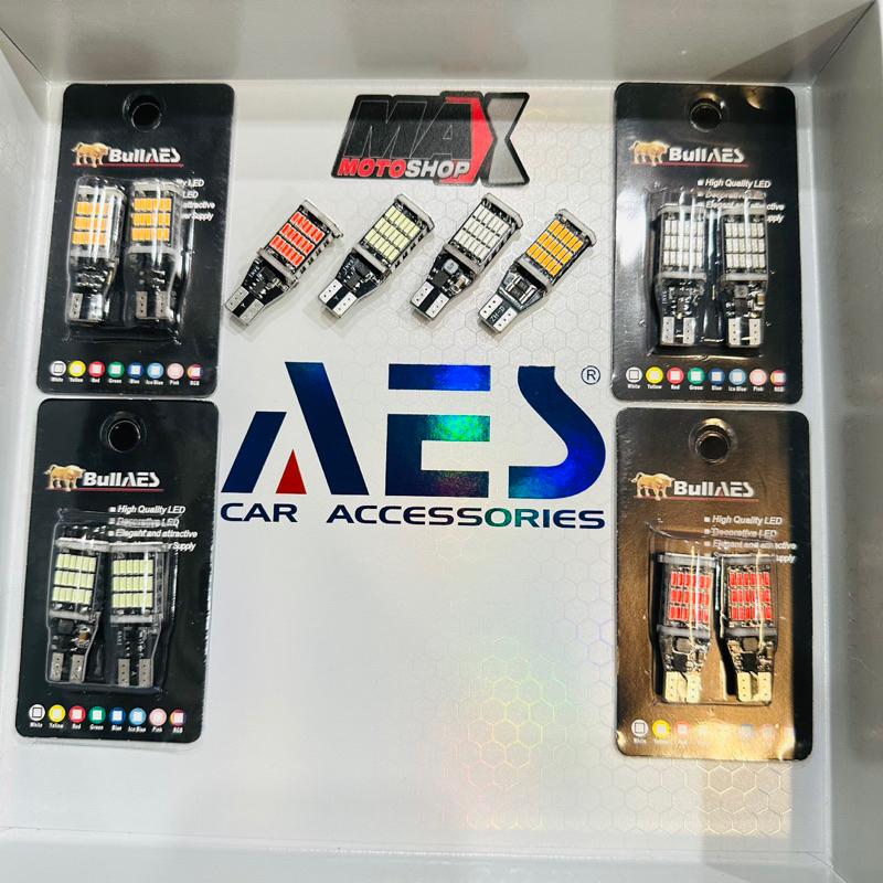 LAMPU LED T10 45 SMD SUPERBRIGHT MERK BULLAES SEIN DAJJAL HARGA SEPASANG