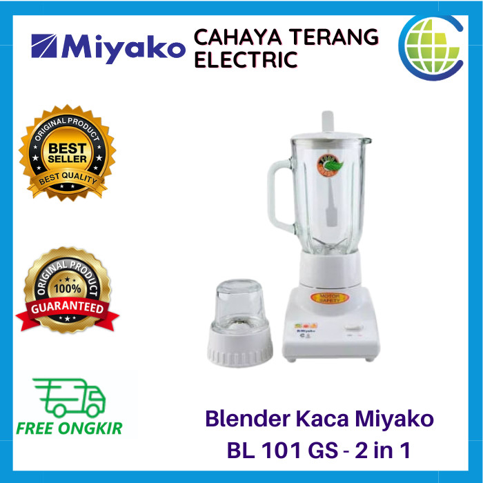 Miyako Blender BL 101GS / BL 101 GS / BL101GS Blender Kaca 2 in 1