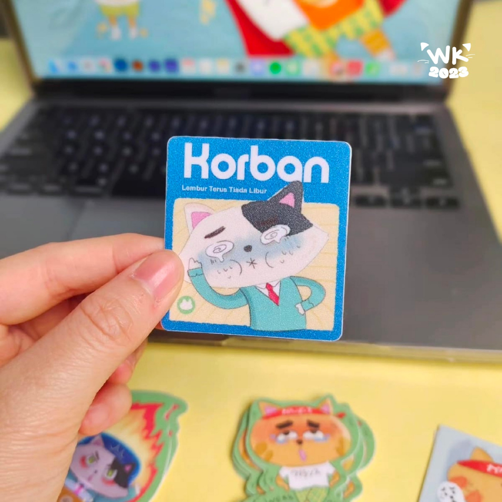 

workatz KORBAN - sticker glitter diecut