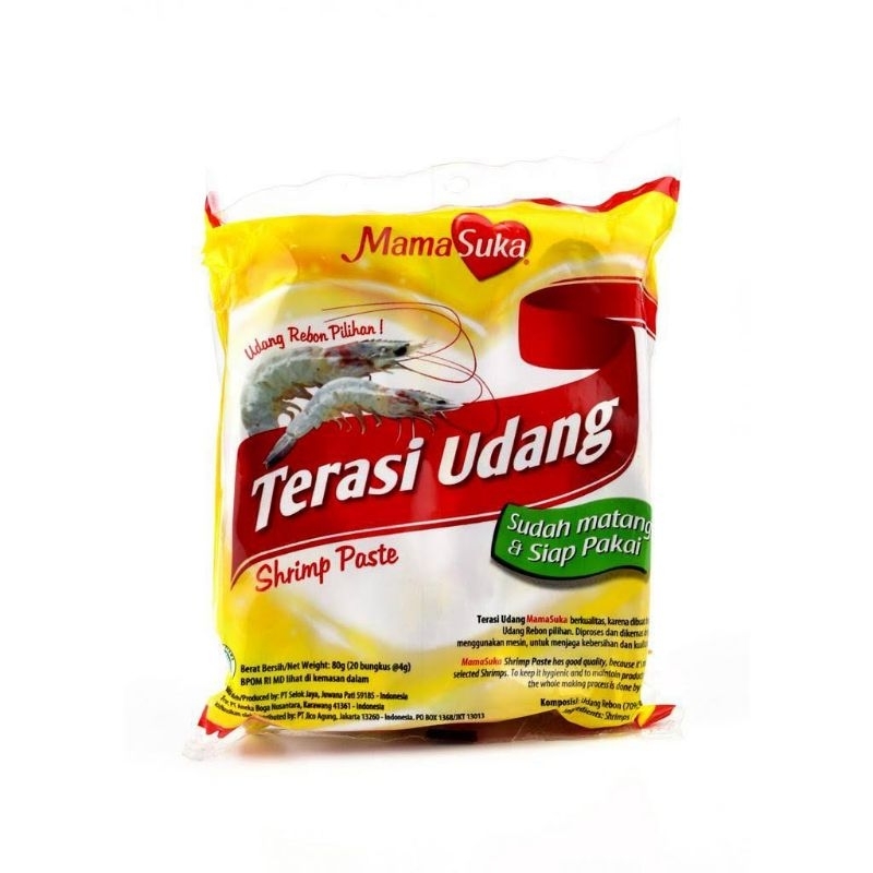 

Mamasuka terasi udang rebon pilihan isi 20 sachet *4gram