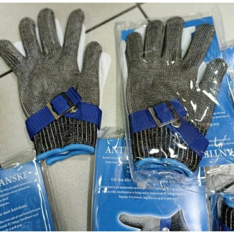 Sarung tangan anti potong /Sarung tangan baja /sarung tangan kawat