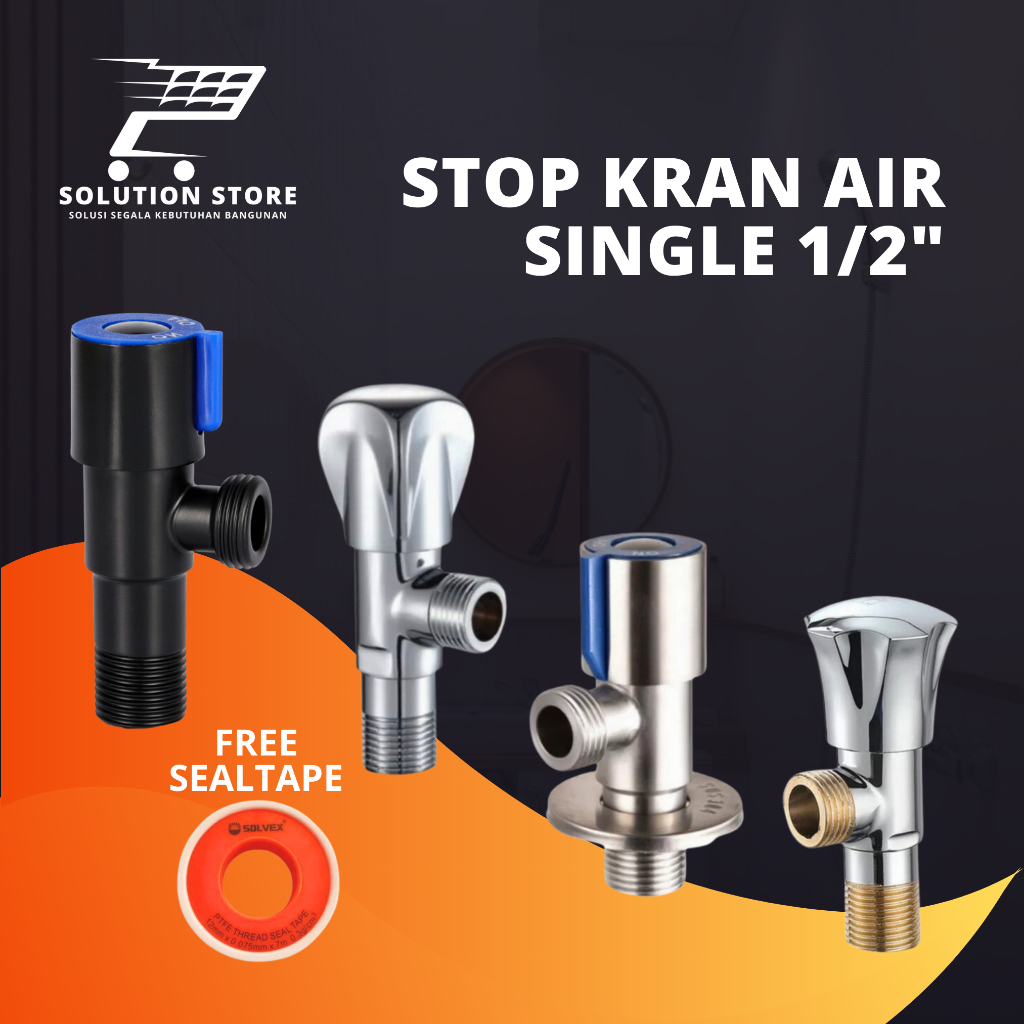 (KEDENG) Stop Kran 1/2 Stop Kran singel 1/2 inch