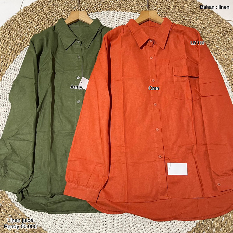 ATASAN BAHAN LINEN KODE LINEN JUICE