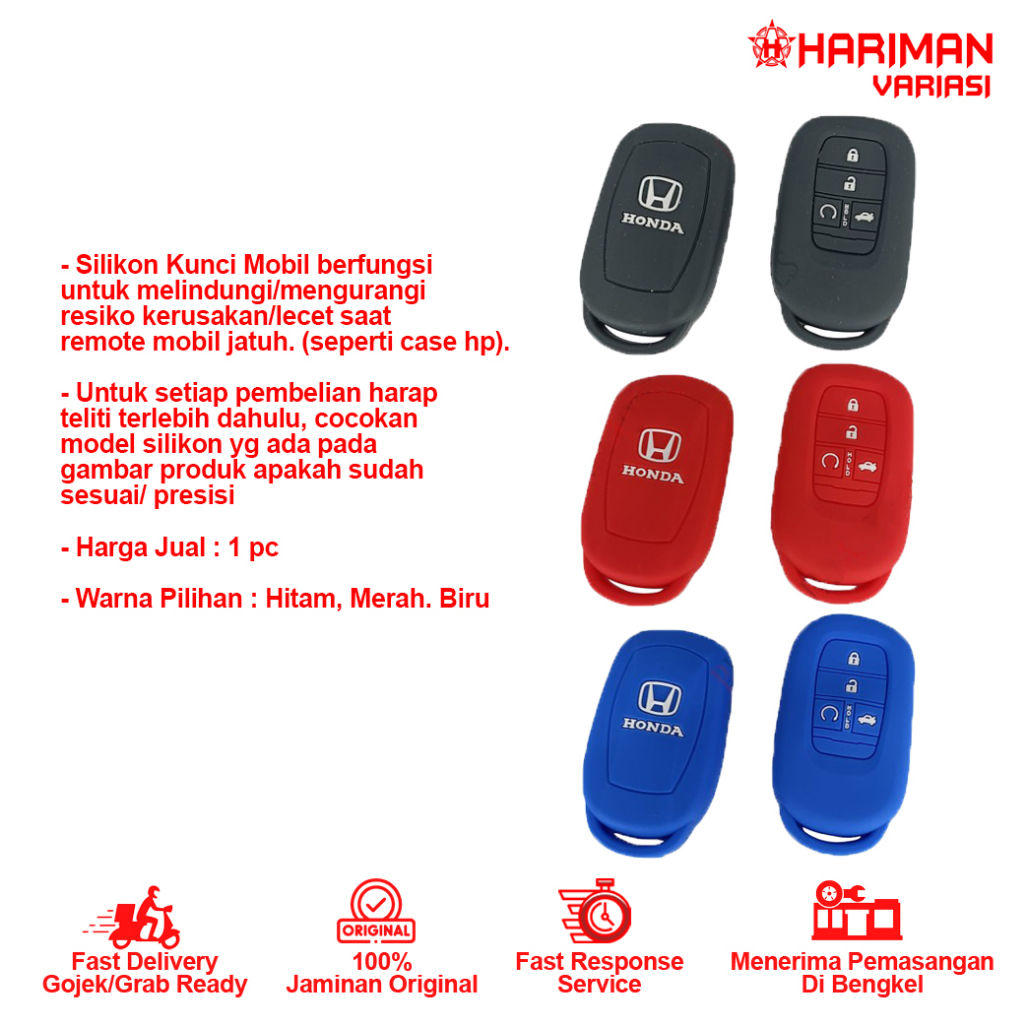 Silikon Kunci Remote Mobil HRV 2022 (Full Cover)
