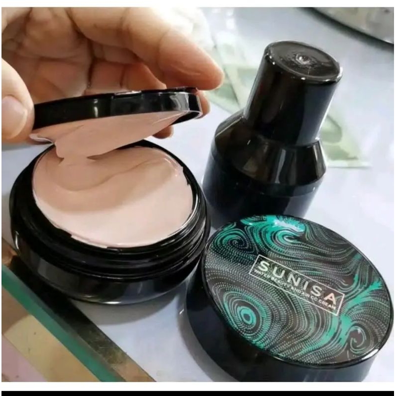 SUNISA Air Cushion BB Cream CC Pore Minimising Cocealer Long Lasting High Coverage Foundation Sun Pr