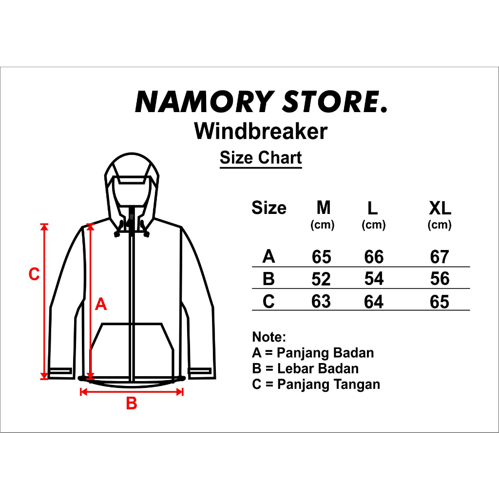 Namory Invasion Jacket Windbreaker Takeda HITAM