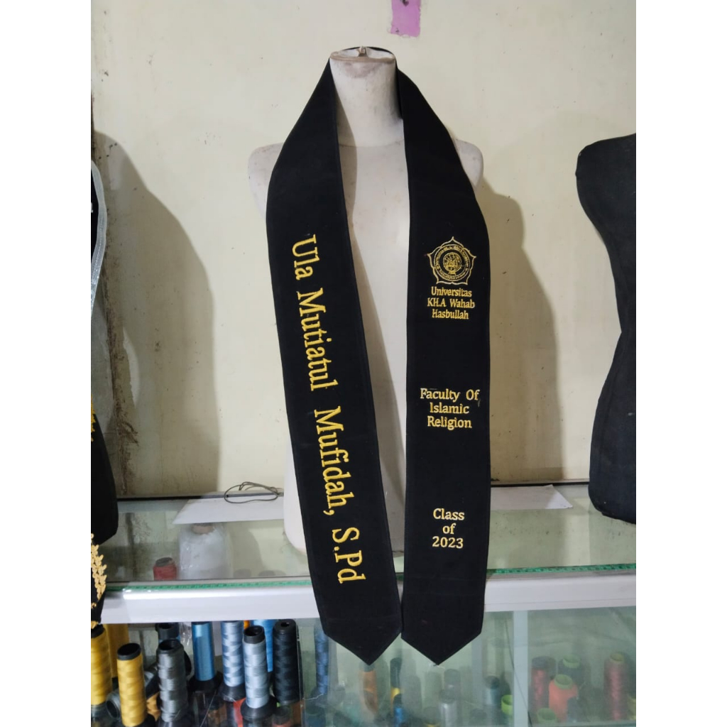 "LANGSUNG KIRIM" SELEMPANG WISUDA KALUNG/LEHER POLOS