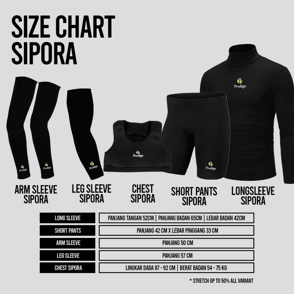 Prodigo * Arm Sleeve Sipora I Manset Tangan Original I Handsock Olahraga Unisex I Pelindung Tangan Pria Wanita-5