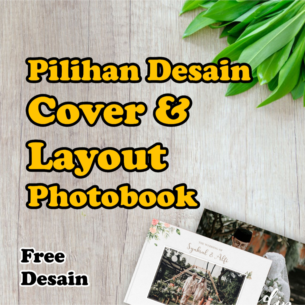Pilihan free desain cover dan layout halaman photobook