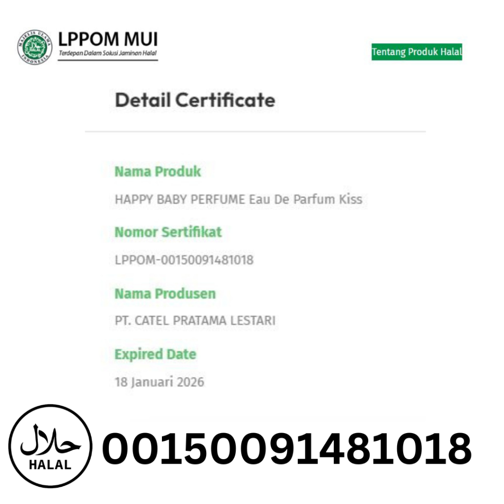 Prj Parfum Happy Baby - Kiss Prj Colour (Last Blue) Parfum Unisex Parfum Branded Parfum Best Seller