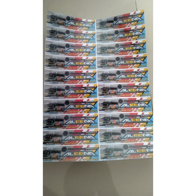 

stiker bus telolet Aleena asli anti air isi 10pcs