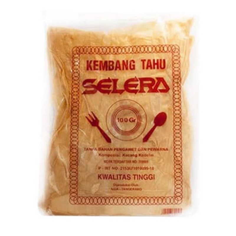 

Kulit Tahu/Kembang Tahu Cap Selera (Lebar) 100 Gram