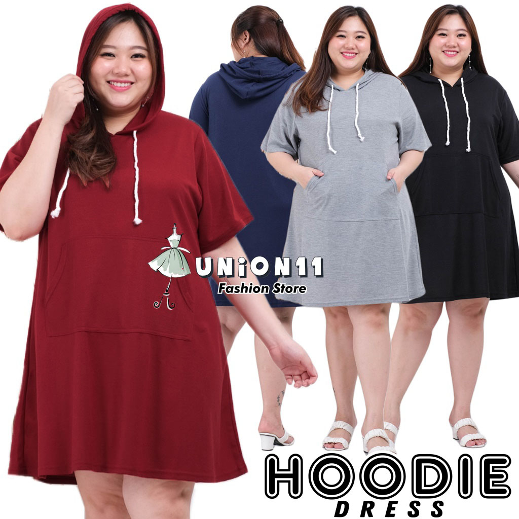UNION11 - DRESS JUMBO BIGSIZE XXXL WANITA / BAJU JUMBO WANITA MUAT BB 90 KG / DRESS JUMBO WANITA LD 