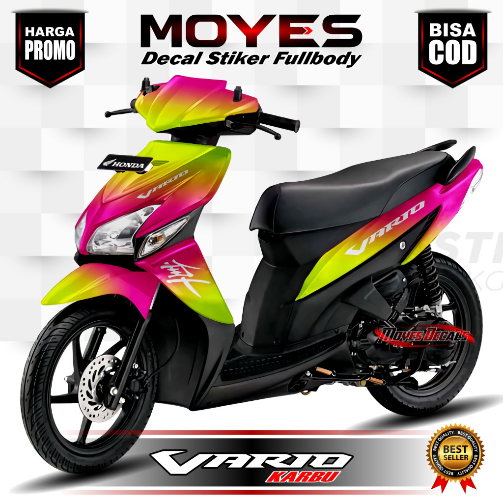 Variasi Decal Vario 110 Karbu Full Body Stiker Vario 110 Karbu Lama Striping Vario 110 Karbu Lama Va