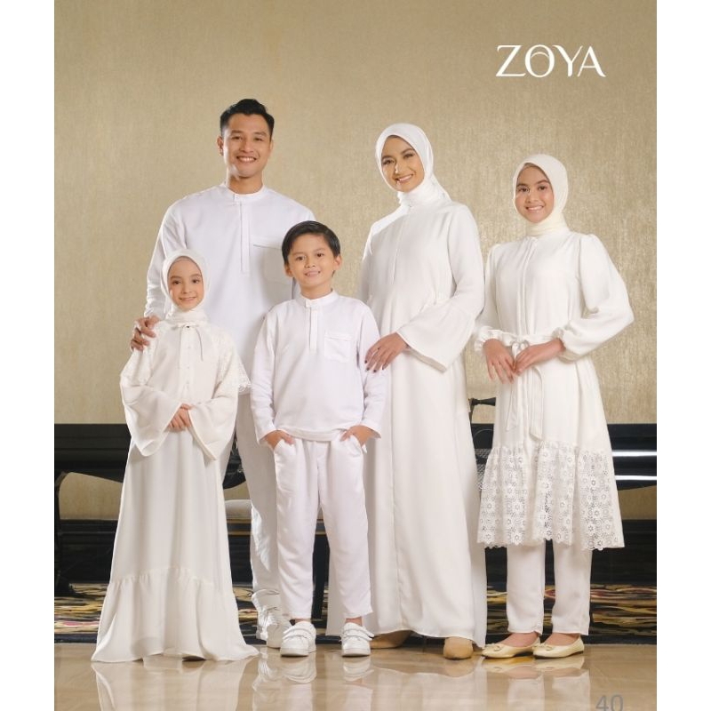 Zoya Gamis Anak Putih Erina dress
