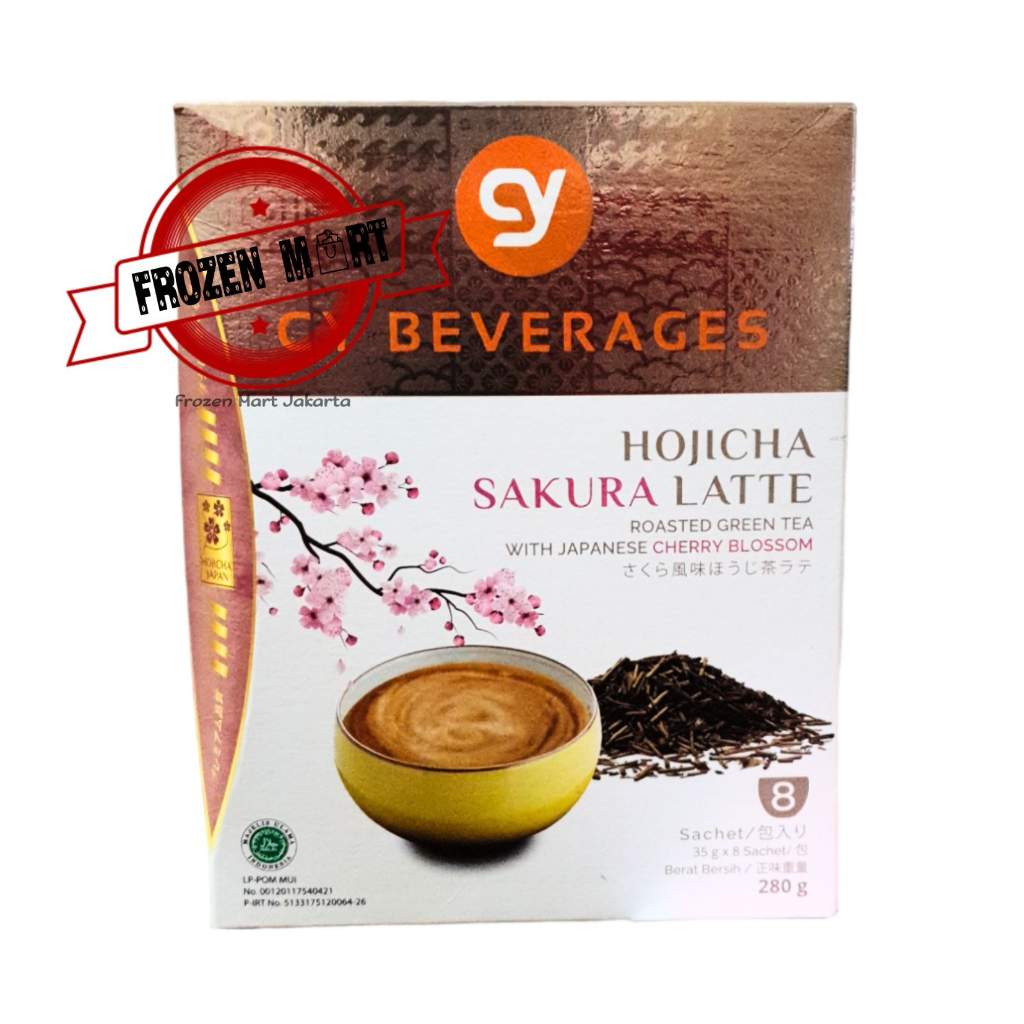CY Hojicha Sakura Latte / Minuman Green Tea Sakura Latte 400Gr