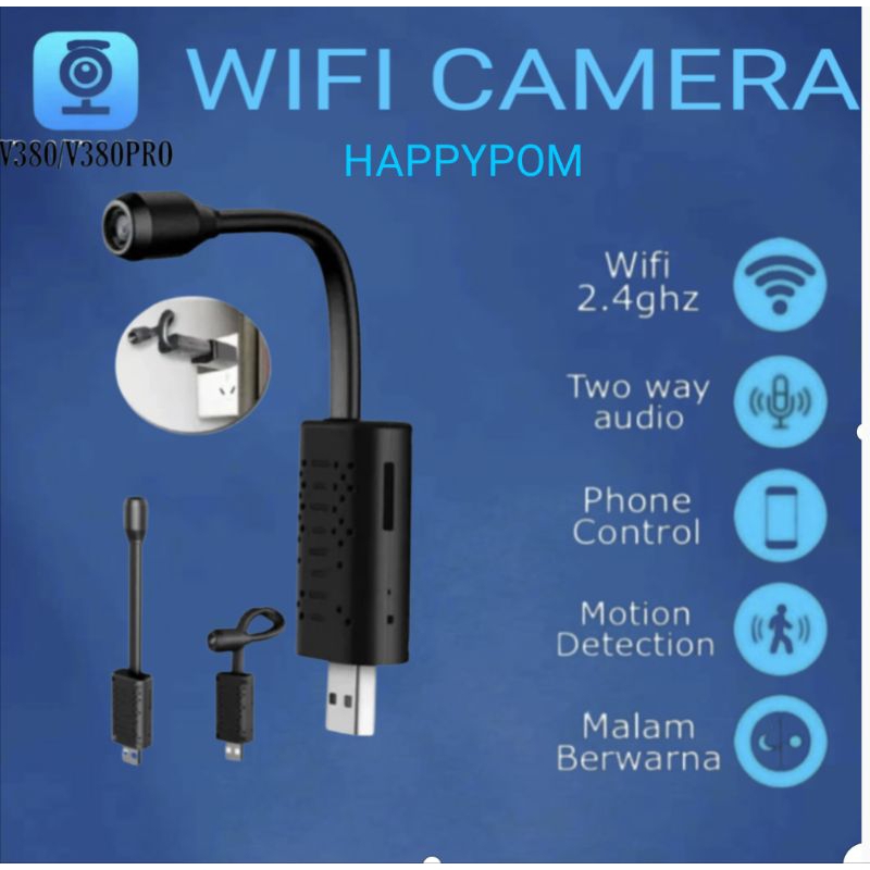 Smart Mini Camera IWFCam Wifi USB IP Camera - SPY Camera USB Flexible