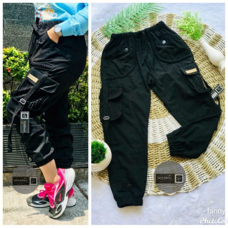 Celana Jogger Cargo Wanita || Celana Cargo Import