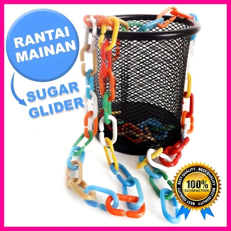RANTAI PLASTIK 50 CM MAINAN PANJAT SUGARGLIDER &amp; BURUNG - AKSESORIS KANDANG