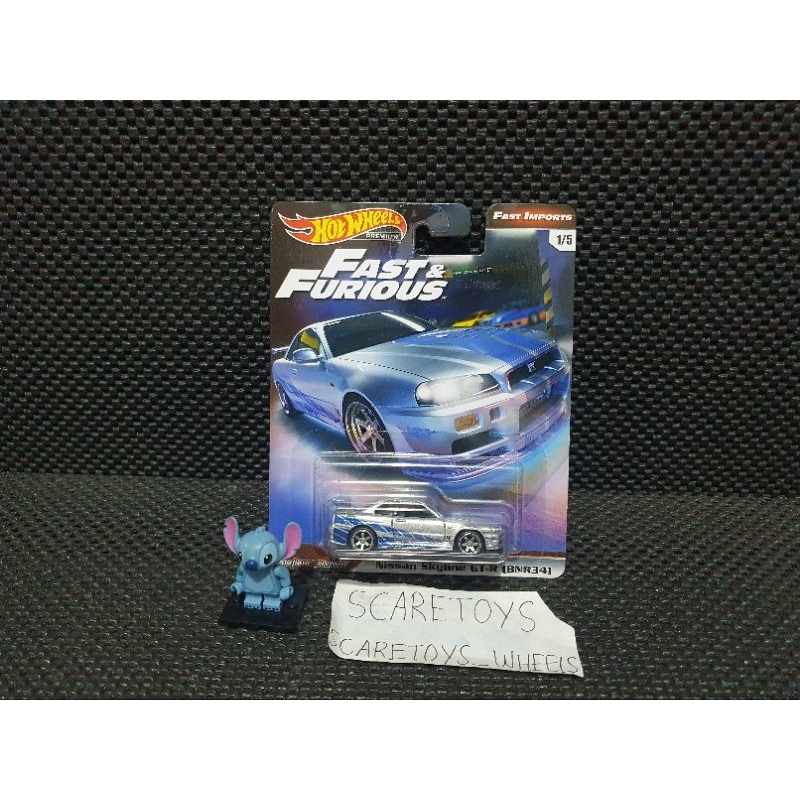 Hot Wheels Hotwheels Nissan Skyline GTR GT R BNR34 R34 Brian 2 Fast 2 Furious Fast and furious Fast 