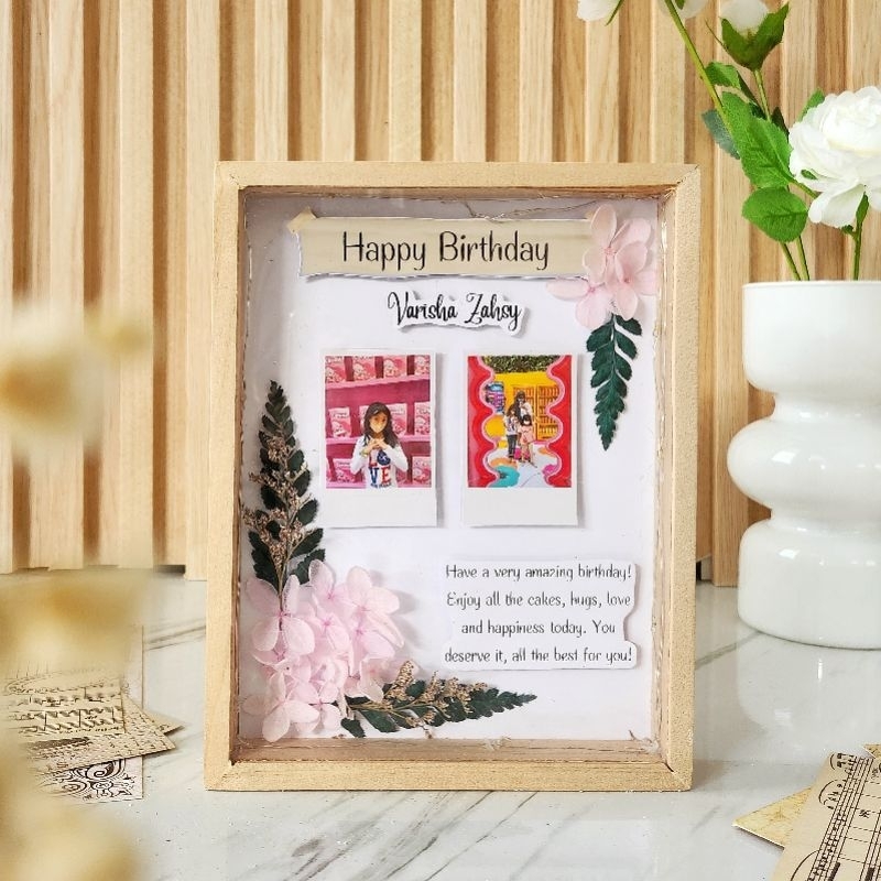 kado frame 3d pop up dengan lampu - kado 3d - kado wisuda - kado ulang tahun unik