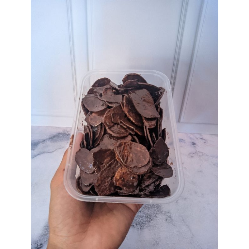 

kripik pisang coklat lumer