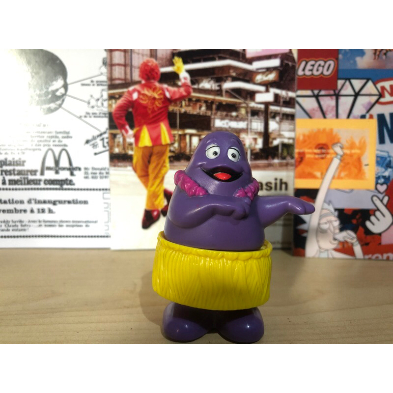 Mainan MCD grimace vintage maskot