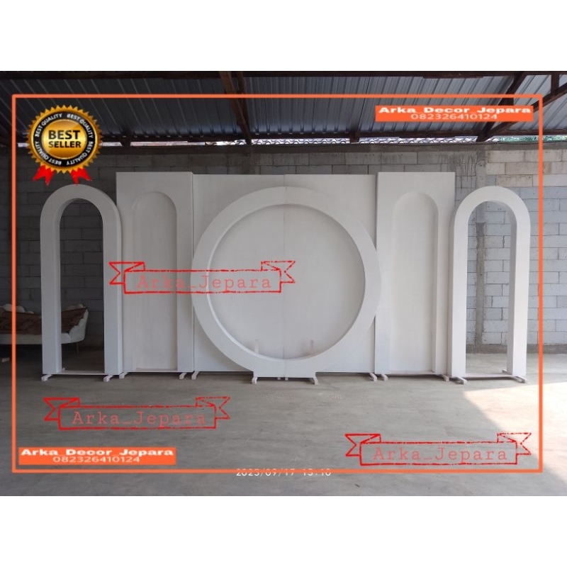 Pelaminan backdrop / pelaminan triplek