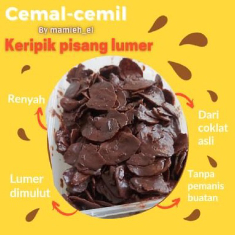 

keripik pisang coklat lumer