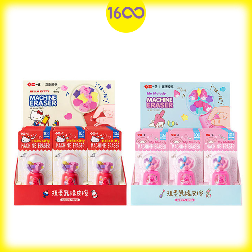 

Mini Gacha/Gashapon Sanrio Eraser | Penghapus Pensil Sanrio dalam Mini Gaca