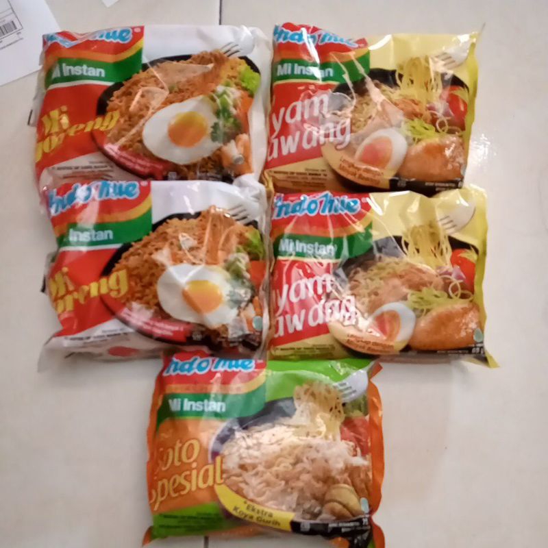 

INDOMIE ISI 5 + FREE 1 + FREE Box + CASHBACK 10K