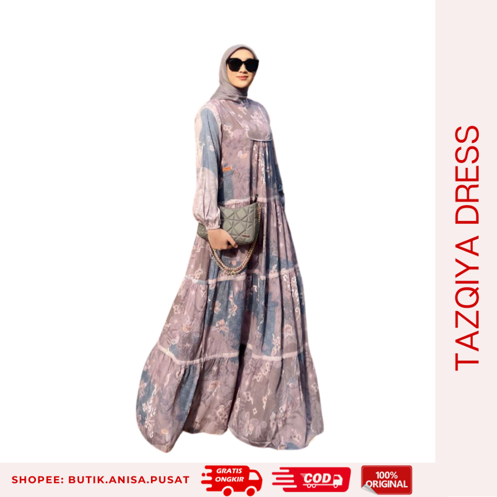NADHEERA LUXURY TAZQIYA DRESS Gamis Rayon Nadhera