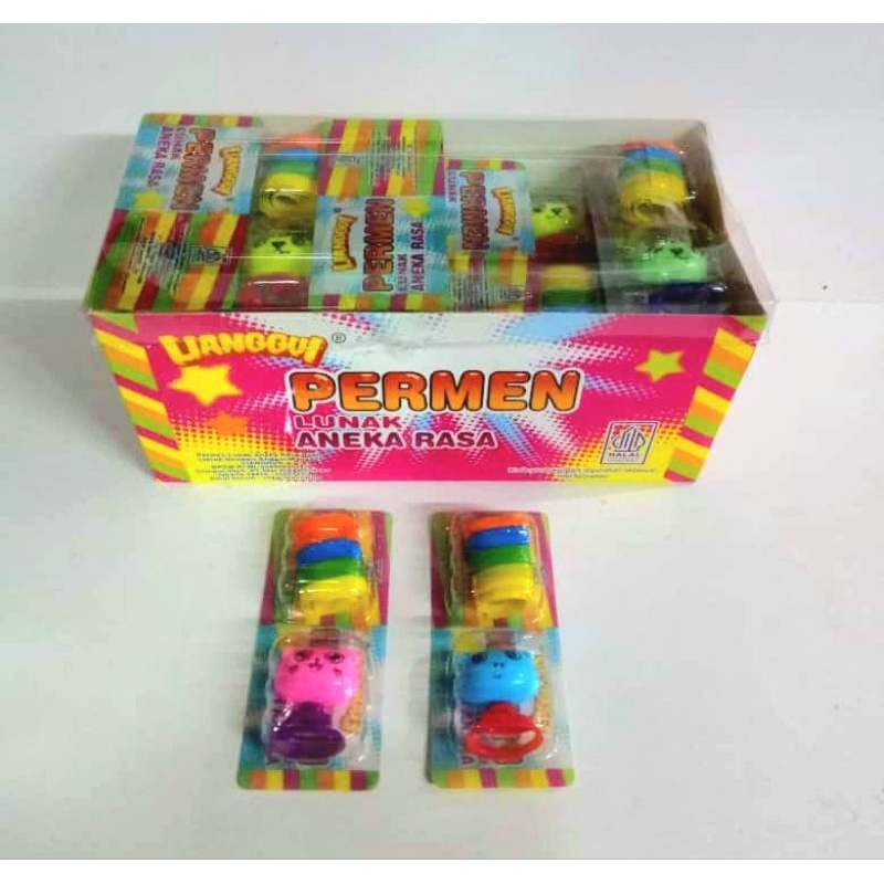 

Permen Cemilan Snack Pelangi Beruang Anime Karakter Mainan Anak Murah (isi 30 pcs)