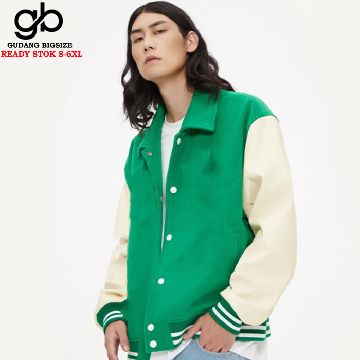 JAKET VARSITY KERAH JAKET VARSITY KERAH DEWASA S-6XL