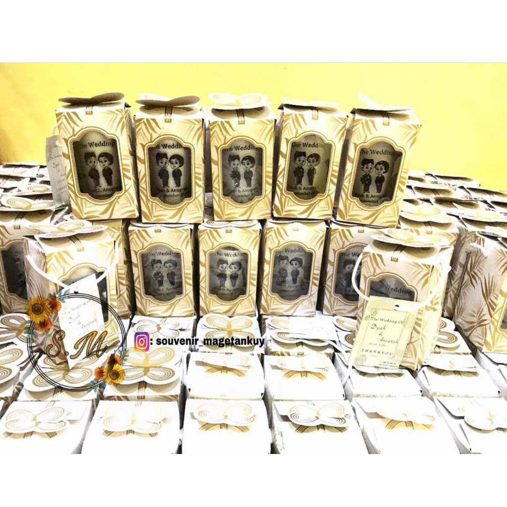 souvenir gelas kemas box gelas bening sablon souvenir_magetankuy