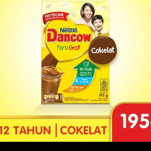 

Susu Dancow FortiGro Susu Bubuk Instan Cokelat 195 Gr