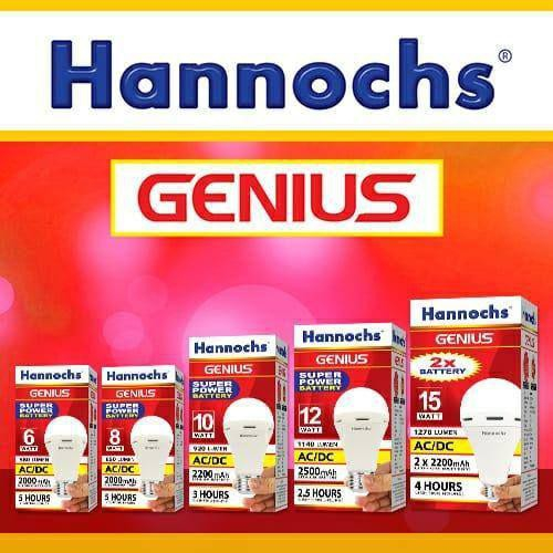 Bohlam Emergency Hannochs Genius Lampu Emergency Hannochs Bohlam LED Bulb Hannochs Lampu LED Hannoch