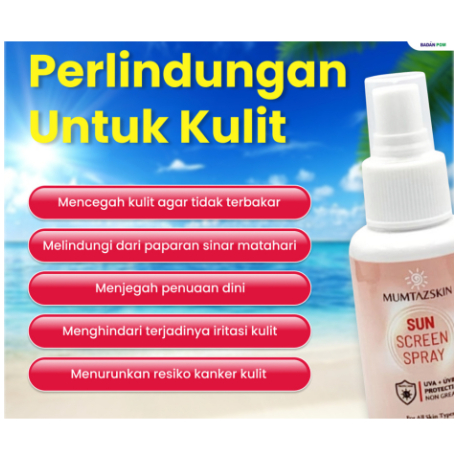 Sunscreen Mumtazskin Resmi BPOM - sunscreen spray sunscreen kulit berminyak sunscreen anak sunscreen