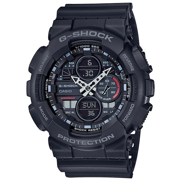 JAM TANGAN PRIA CASIO G-SHOCK GA-140-1A1 ORIGINAL - GSHOCK GA140 HITAM JAM TANGAN G-SHOCK ORIGINAL