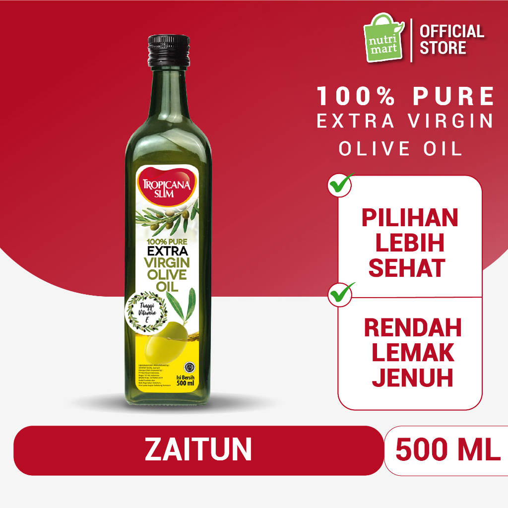 

Tropicana Slim Extra Virgin Olive Oil 500ml - 100% Pure Extra Virgin Olive Oil