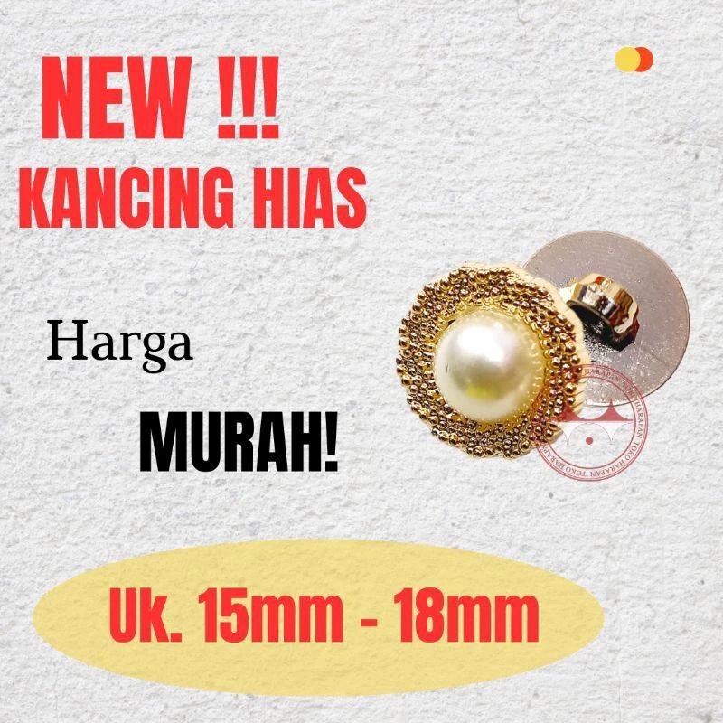 Kancing IMP Kombinasi 10 PCS Kancing Hias Mutiara Kancing Baju
