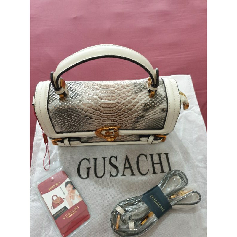 tas pesta Snake skin merk Gusachi original