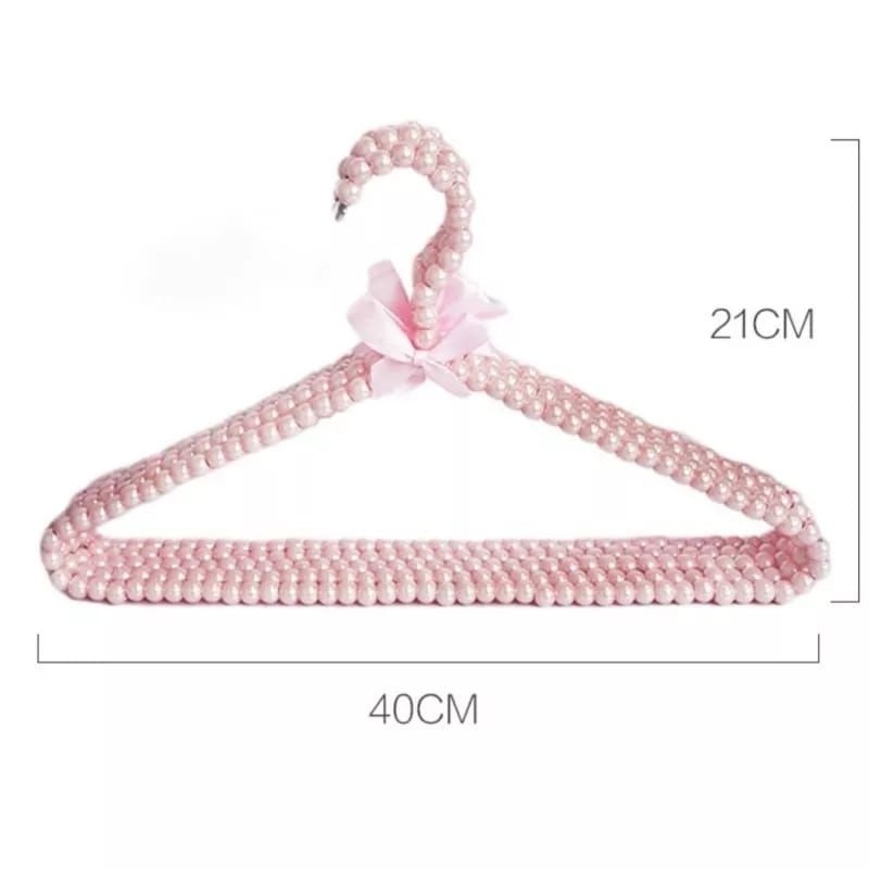 1 PCS Hanger Mutiara Gantungan Dewasa Baju Monte Mute Premium Hanger Korea Hanger Unik
